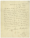 James Buchanan Letter of Recommendation Signed -- ''...Wm. Richard Goodchild was in my employment as head servant & waiter at the White House during the period I occupied it...''